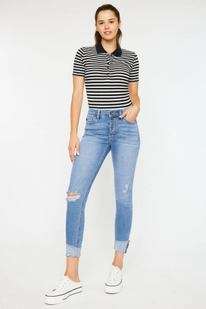 Irina High Rise Ankle Skinny