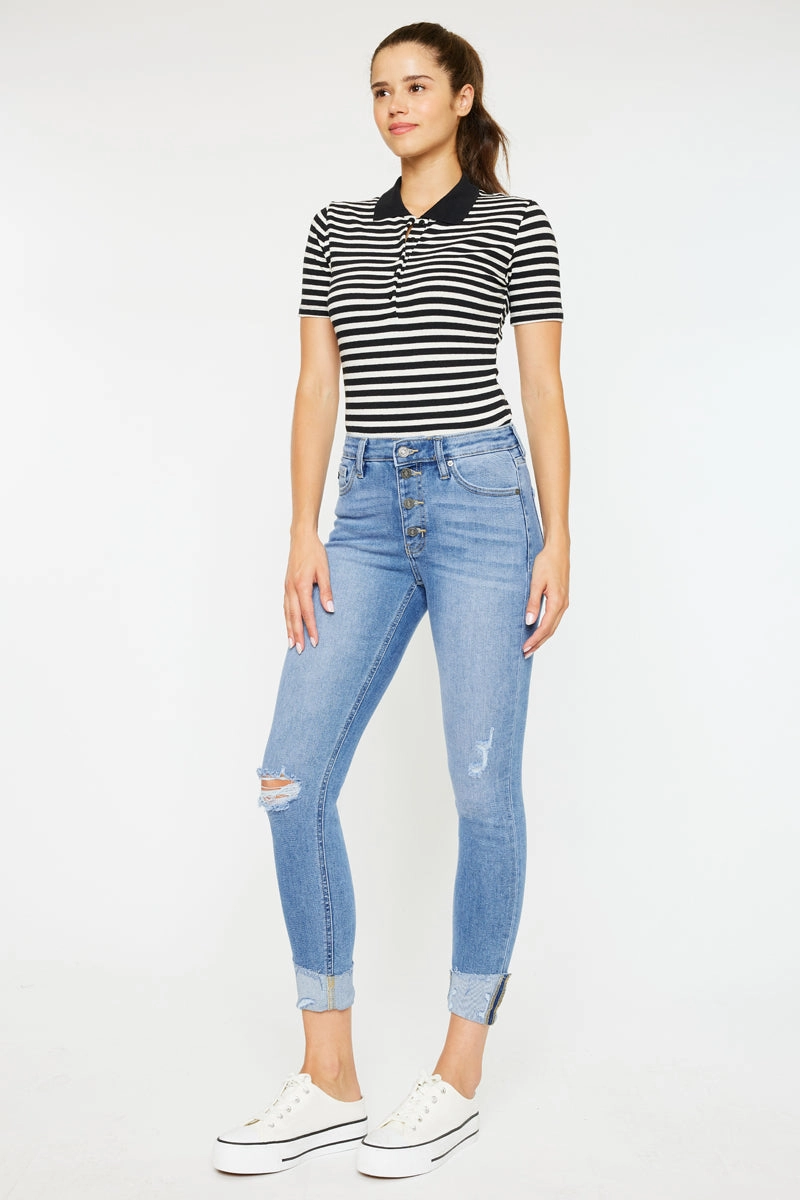 Irina High Rise Ankle Skinny