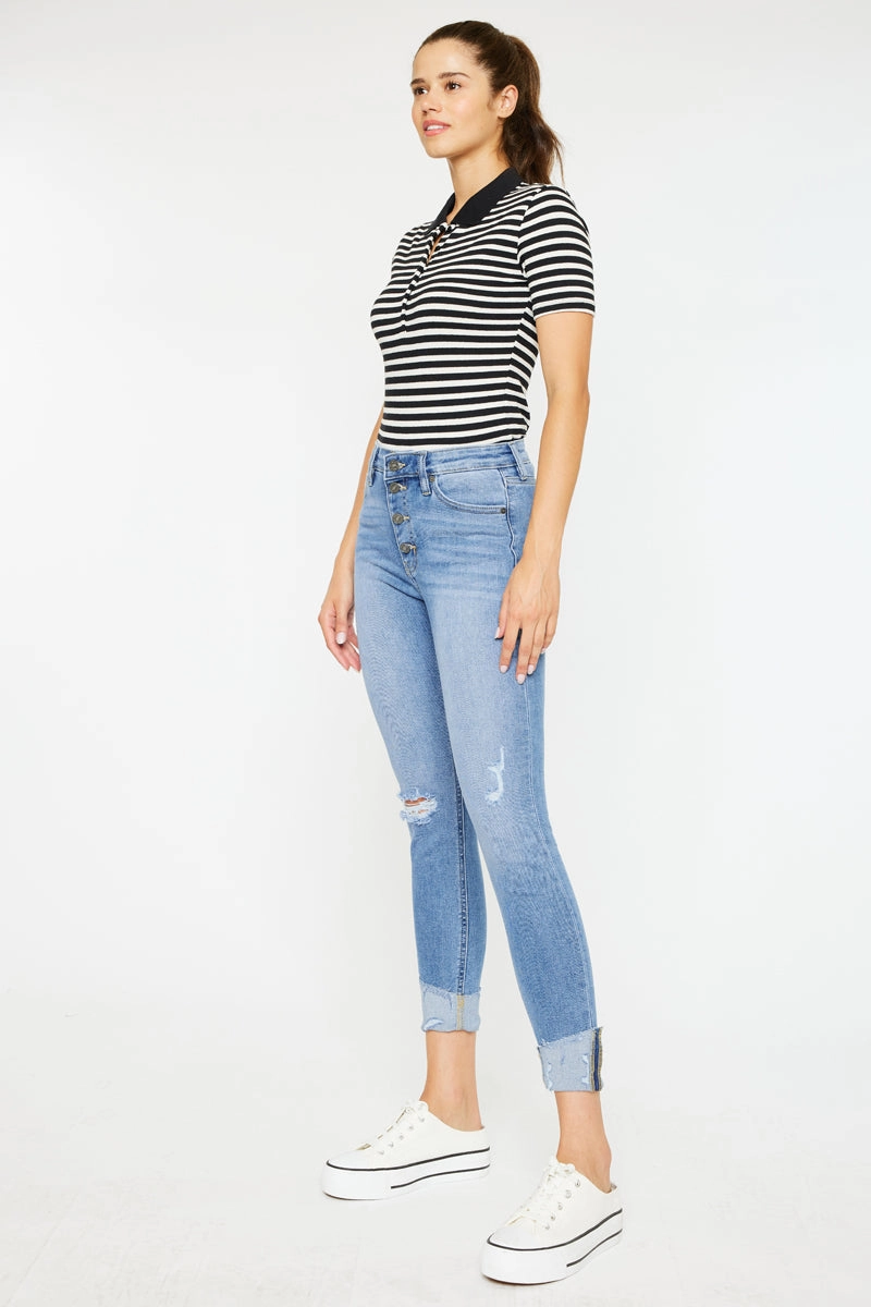 Irina High Rise Ankle Skinny