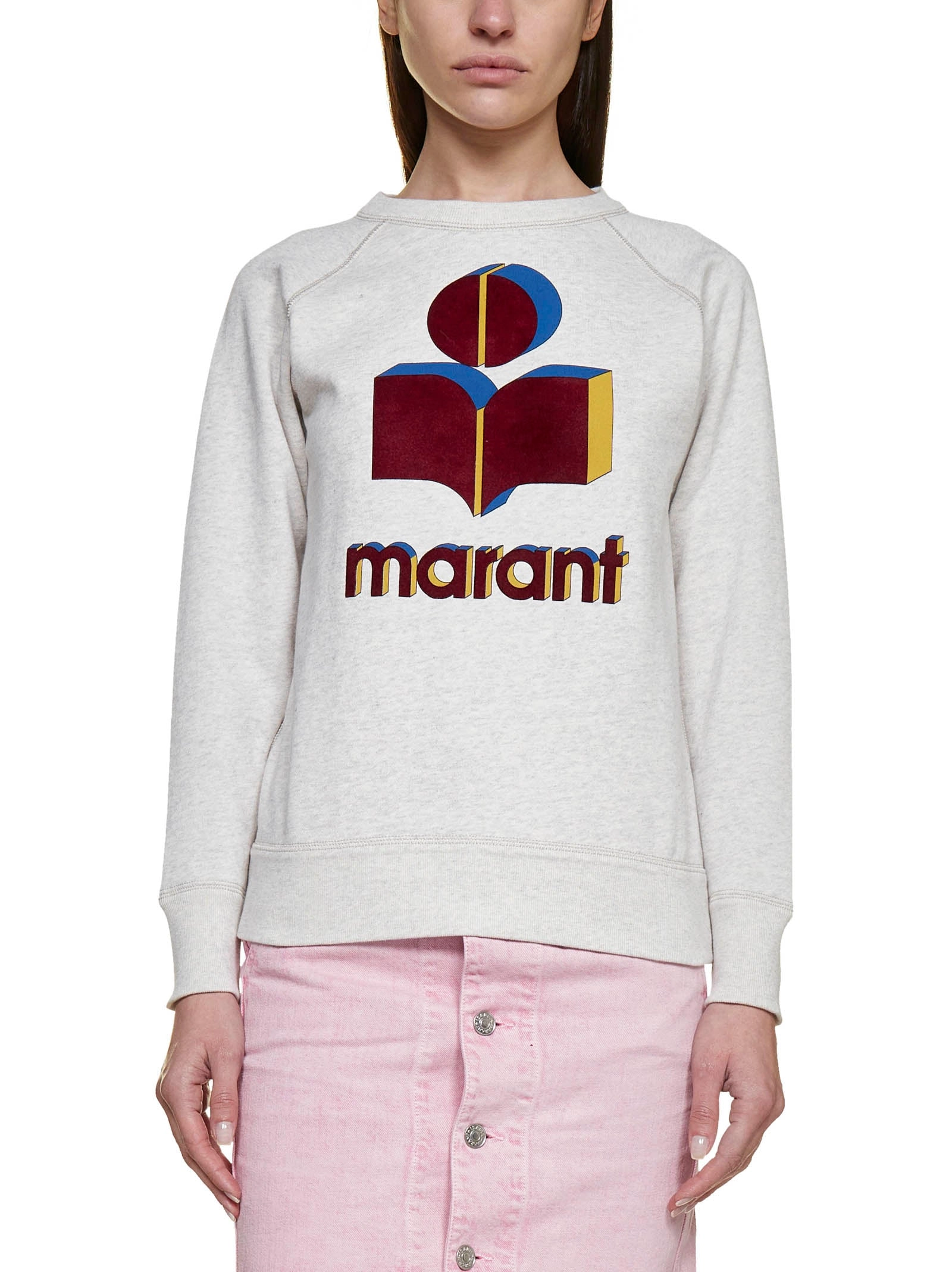 Isabel Marant Étoile Logo Printed Crewneck Sweatshirt