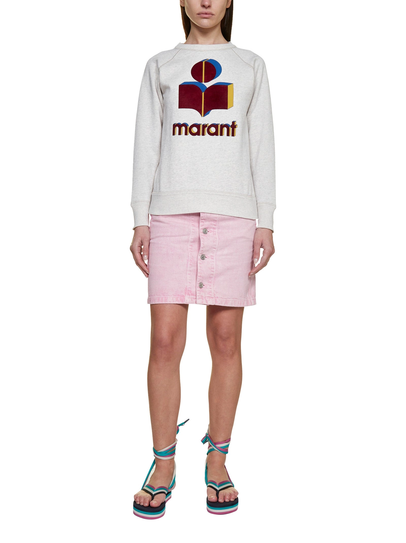 Isabel Marant Étoile Logo Printed Crewneck Sweatshirt