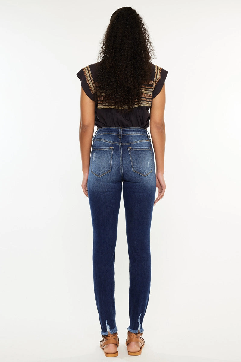 Jenny High Rise Ankle Skinny Jeans