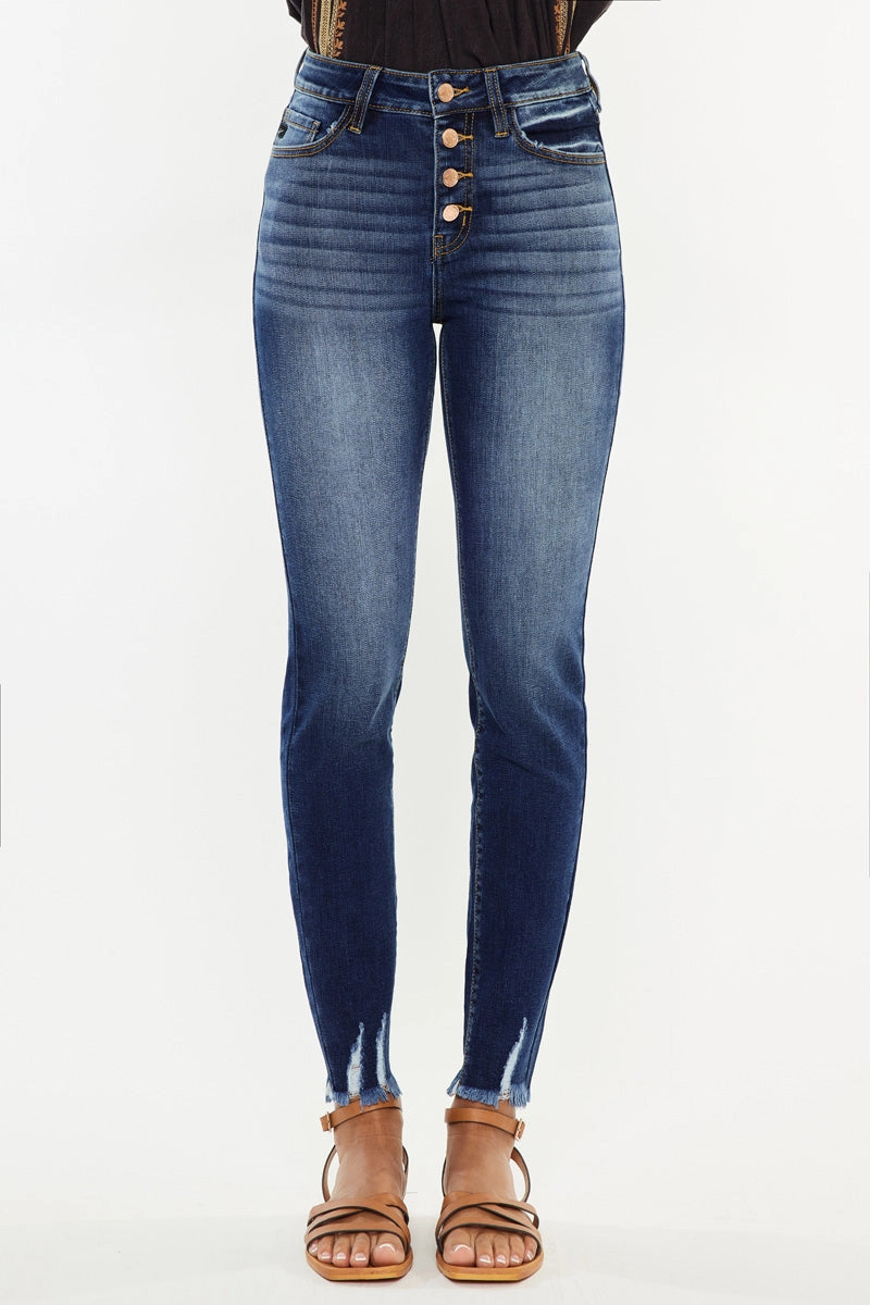 Jenny High Rise Ankle Skinny Jeans