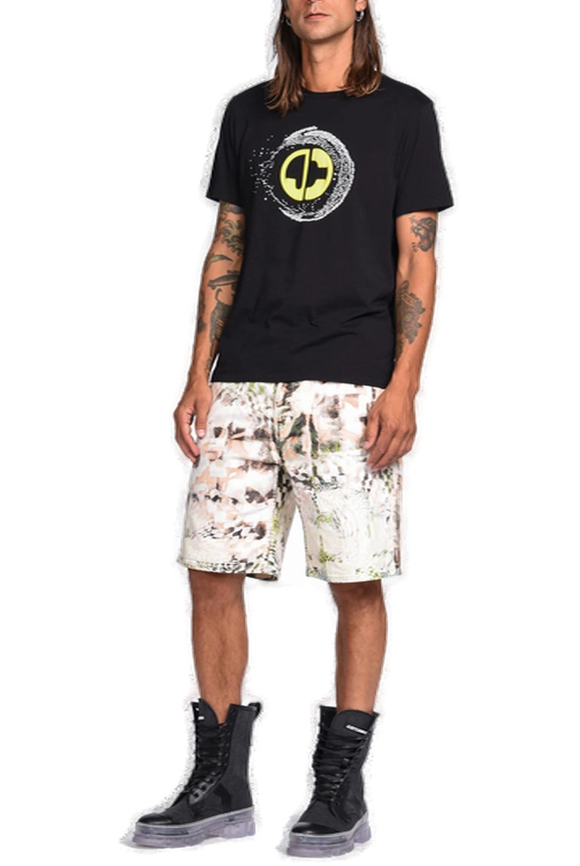 Just Cavalli Graphic Logo Print T-Shirt