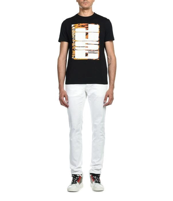 Just Cavalli Graphic Print Crewneck T-Shirt