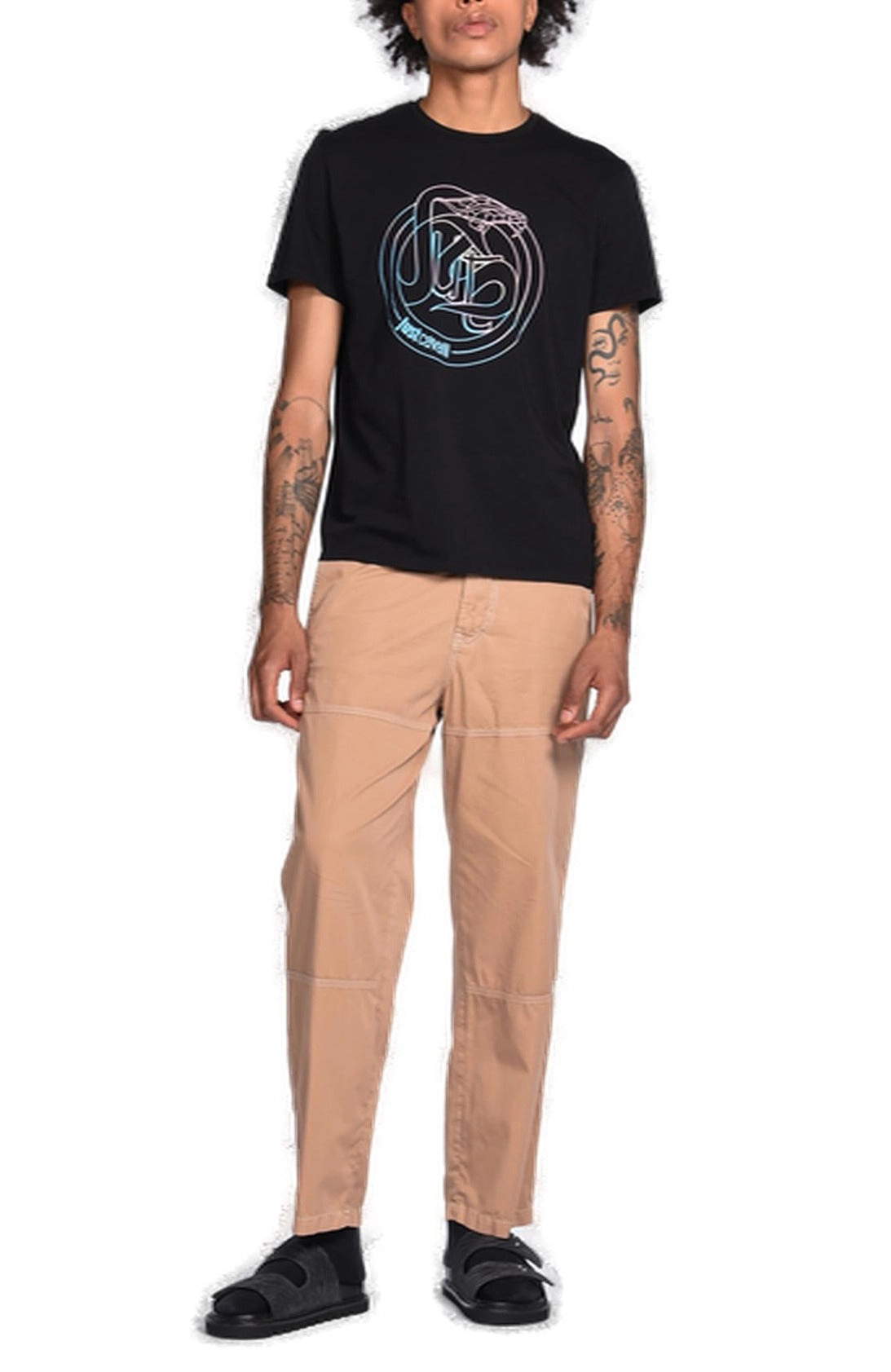 Just Cavalli Graphic Print Crewneck T-Shirt