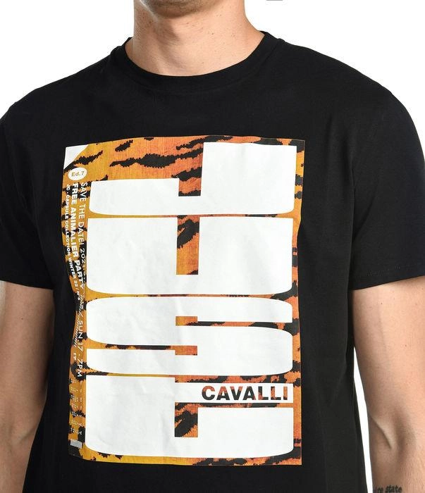 Just Cavalli Graphic Print Crewneck T-Shirt