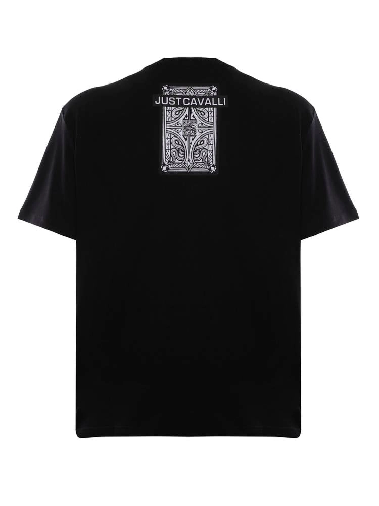 Just Cavalli Graphic Printed Crewneck T-Shirt