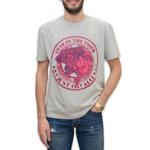 Just Cavalli Graphic Printed Crewneck T-Shirt