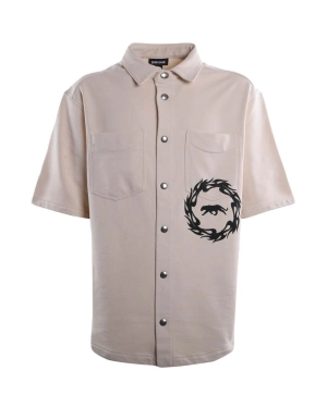 Just Cavalli Graphic Printed Short-Sleeved Shirt