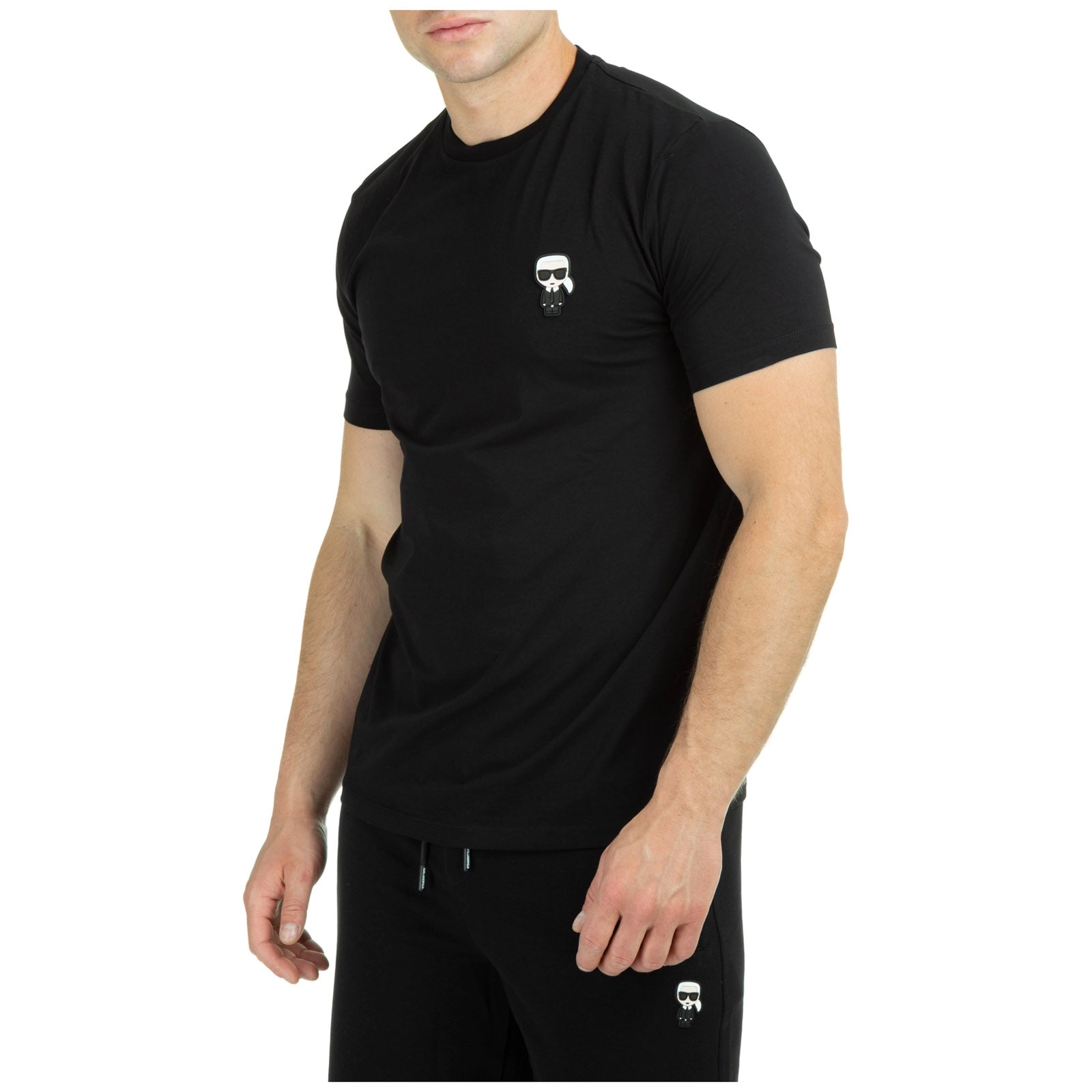Karl Lagerfeld Graphic-Logo Print Crewneck T-Shirt