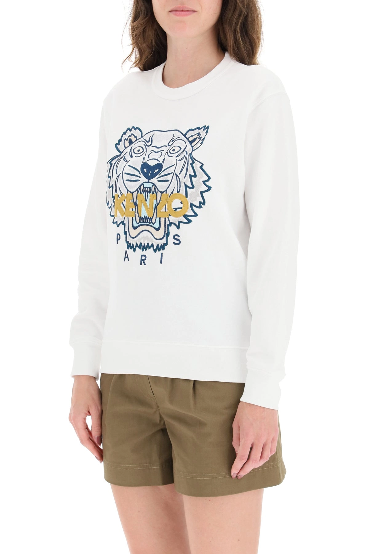 Kenzo Tiger Embroidered Crewneck Sweatshirt