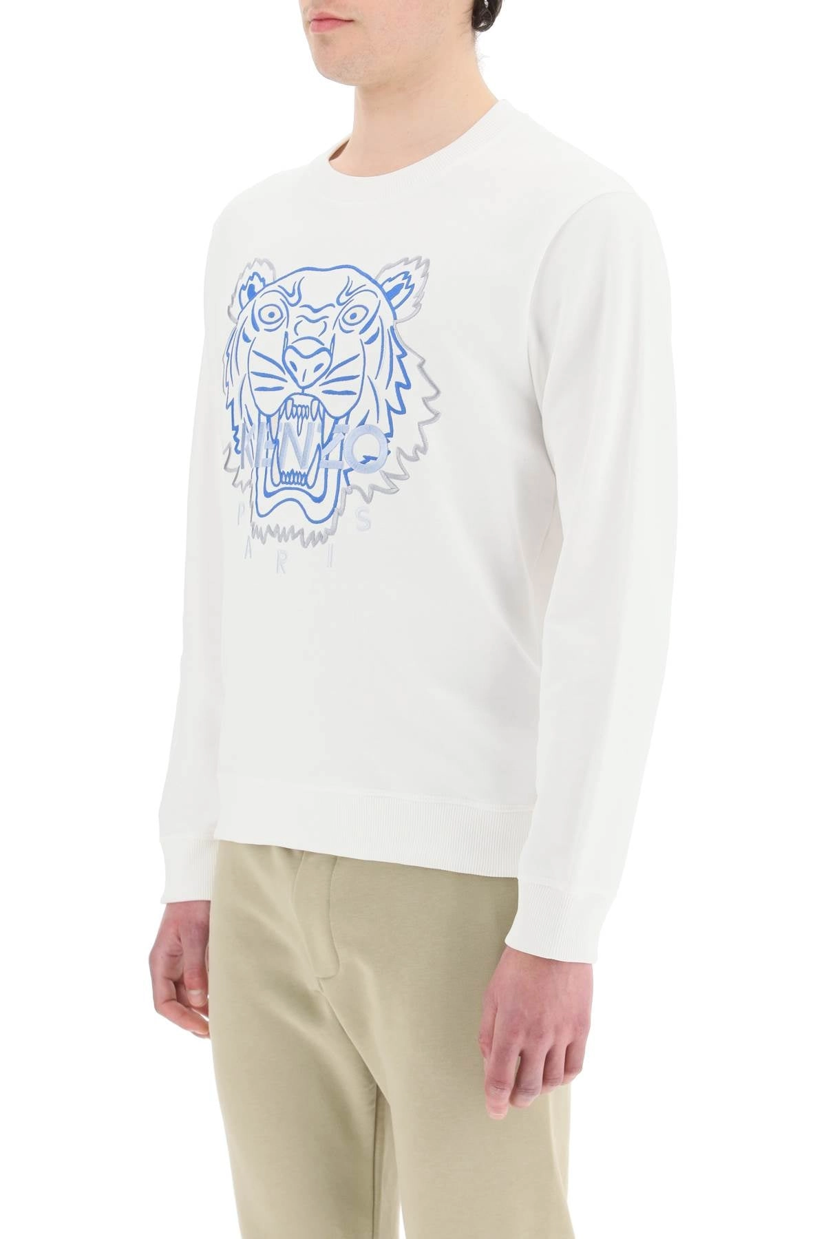 Kenzo Tiger Embroidered Crewneck Sweatshirt
