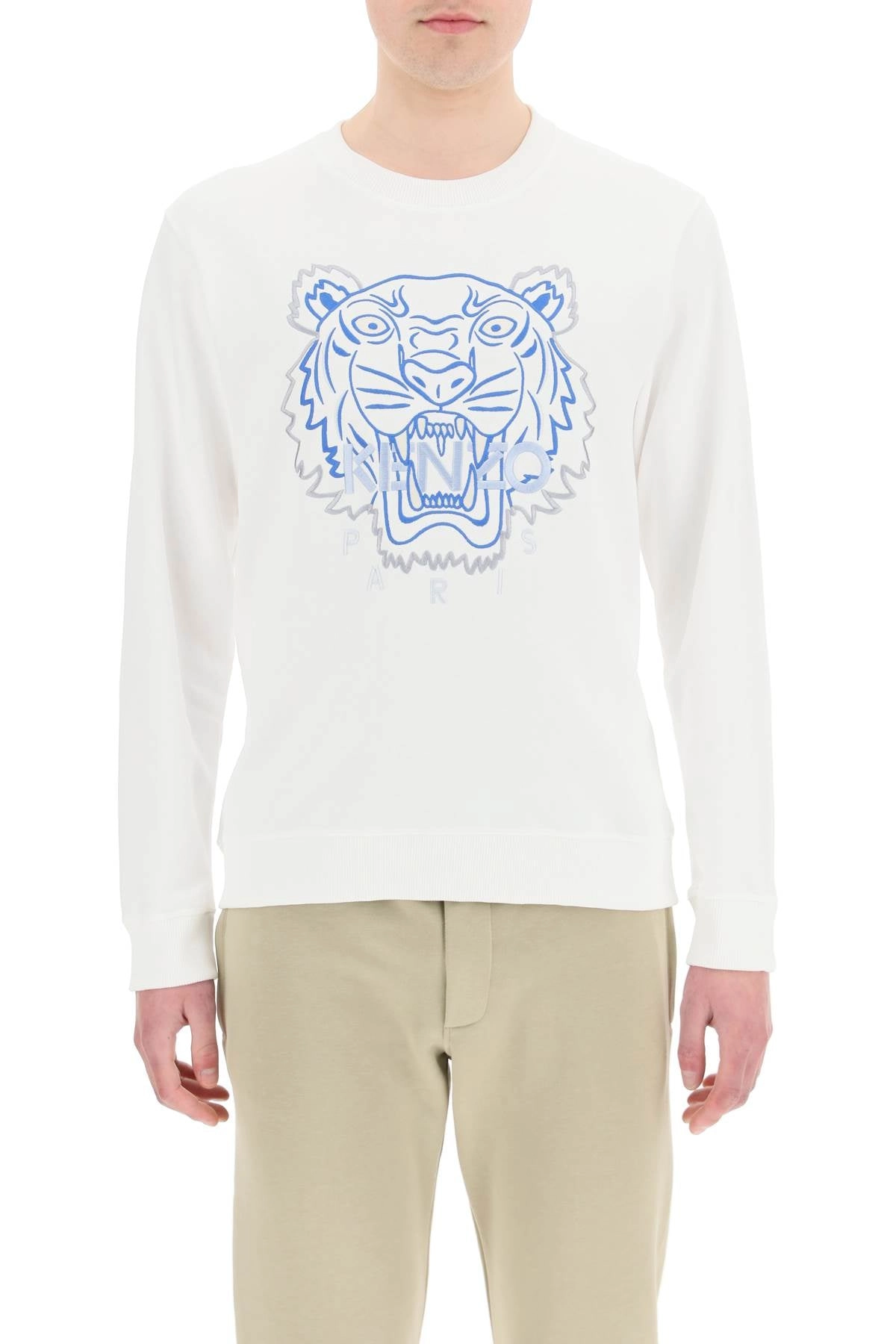 Kenzo Tiger Embroidered Crewneck Sweatshirt