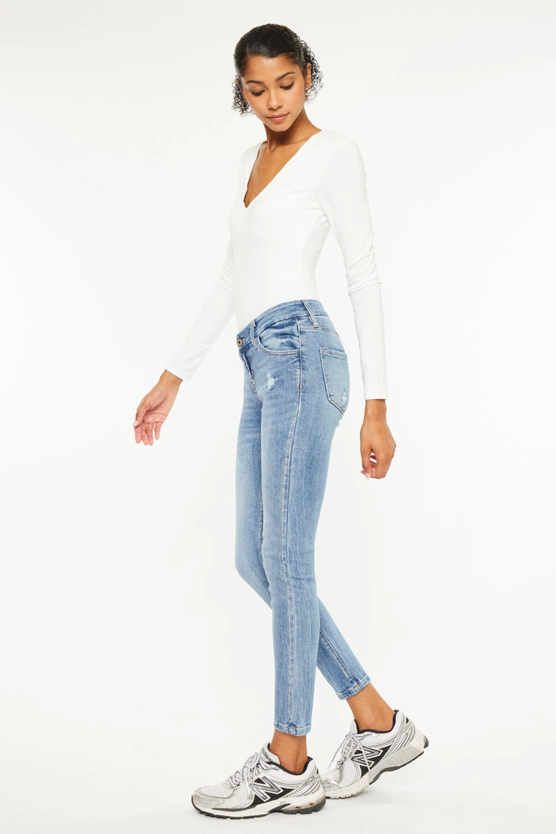 Kira Mid Rise Ankle Skinny