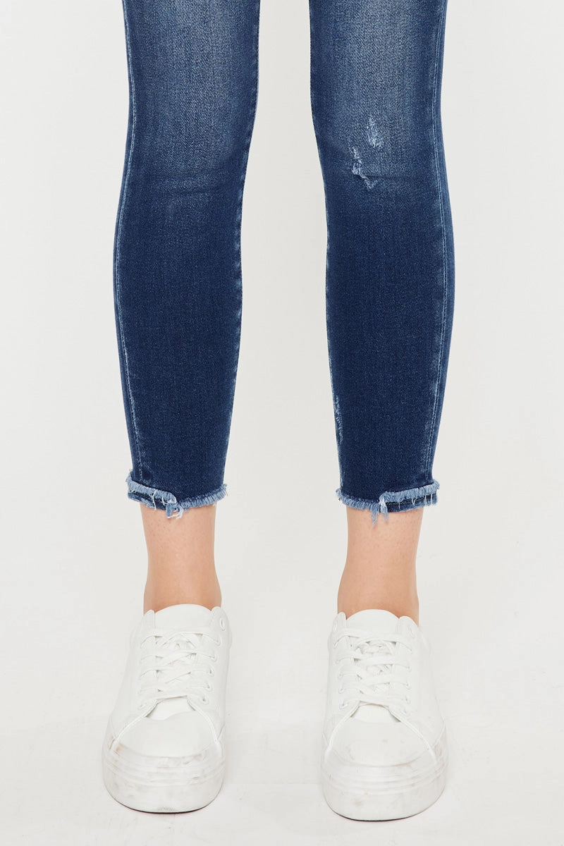 Landon Mid Rise Ankle Skinny Jeans
