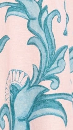 Lanie Shirt - Aqua / Pink Zayna