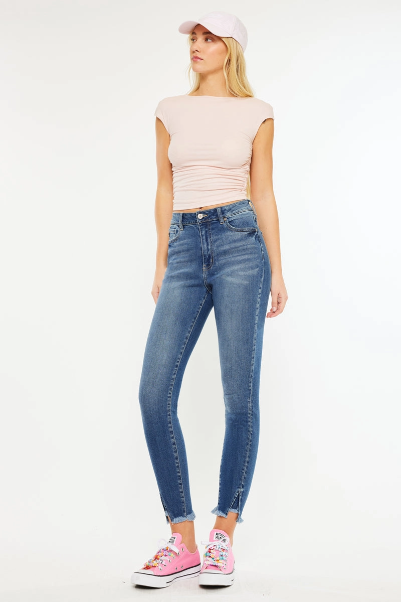 Layna Ultra High Rise Ankle Skinny Jeans