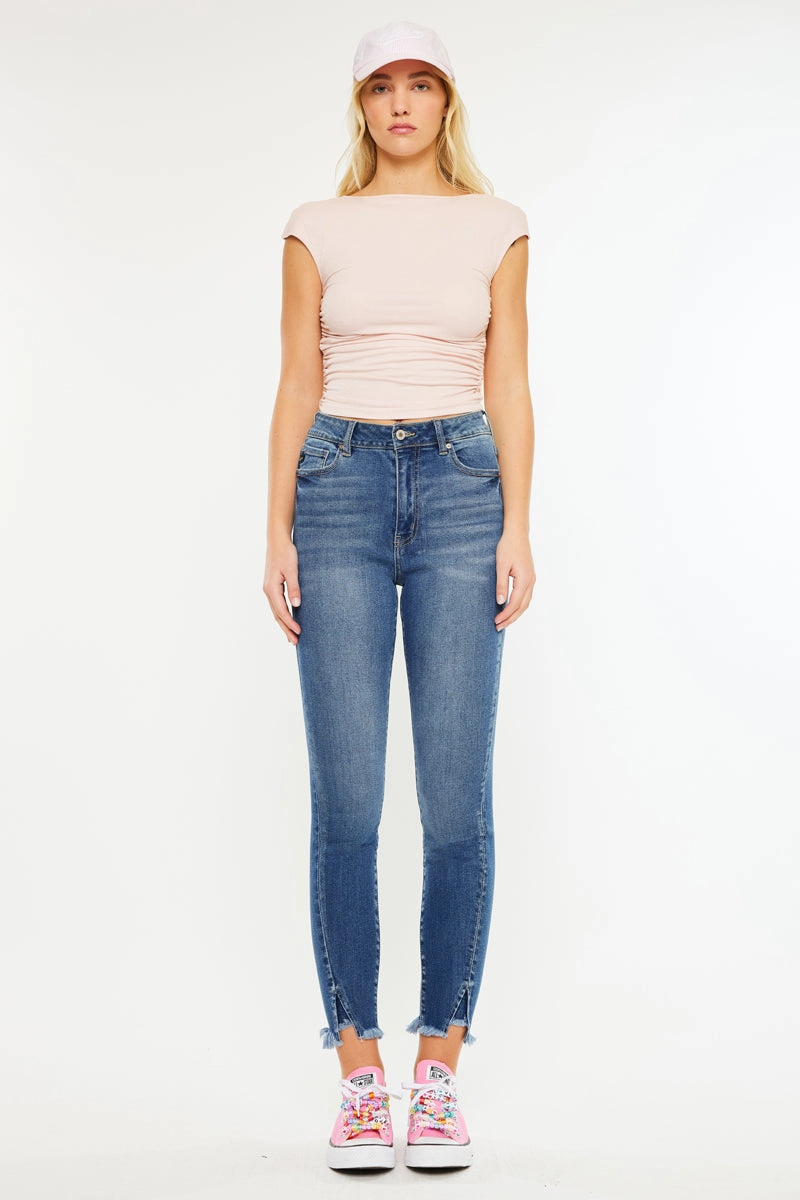 Layna Ultra High Rise Ankle Skinny Jeans