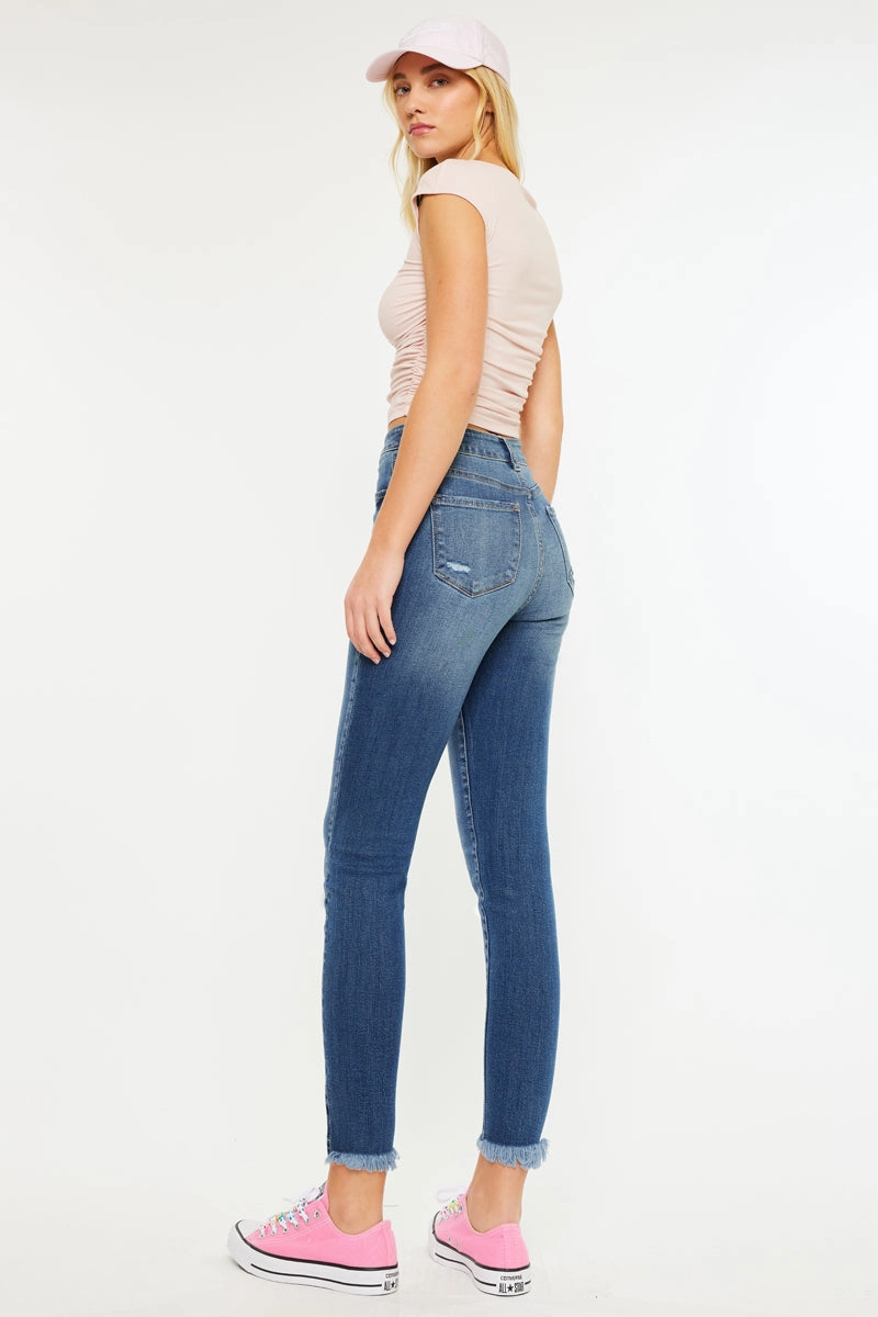 Layna Ultra High Rise Ankle Skinny Jeans