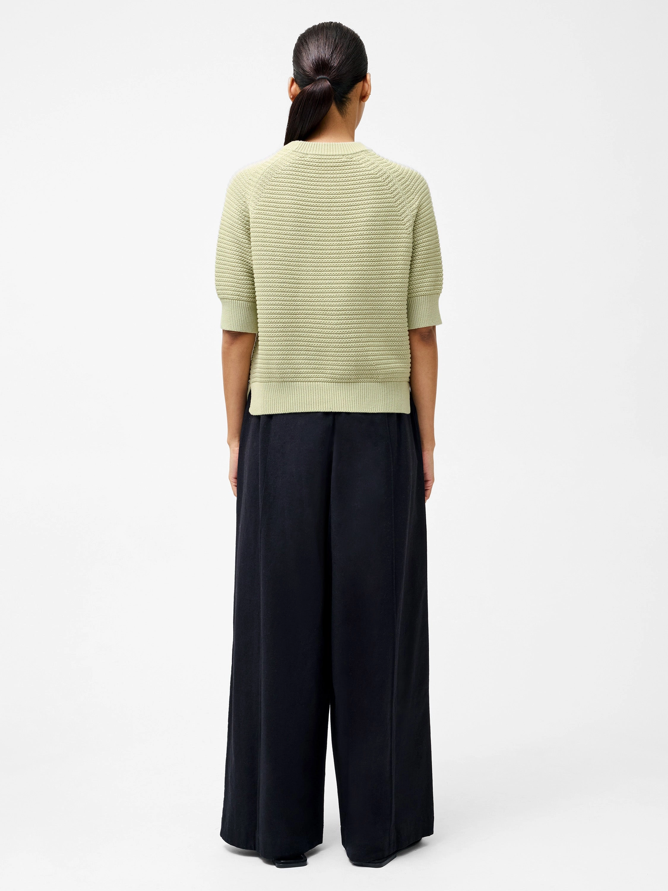 Lily Short Sleeve High Neck Top