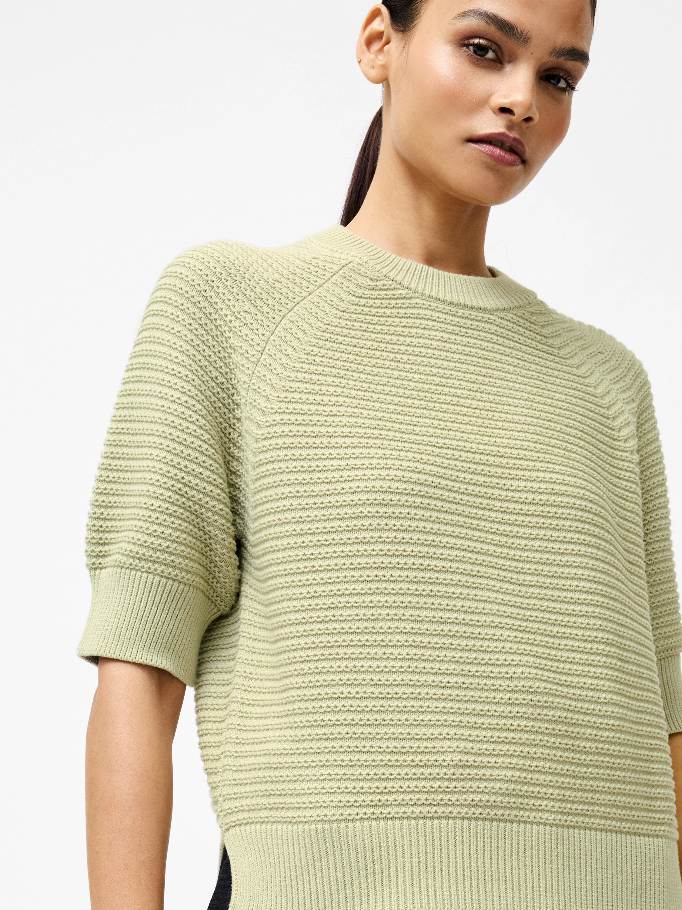 Lily Short Sleeve High Neck Top