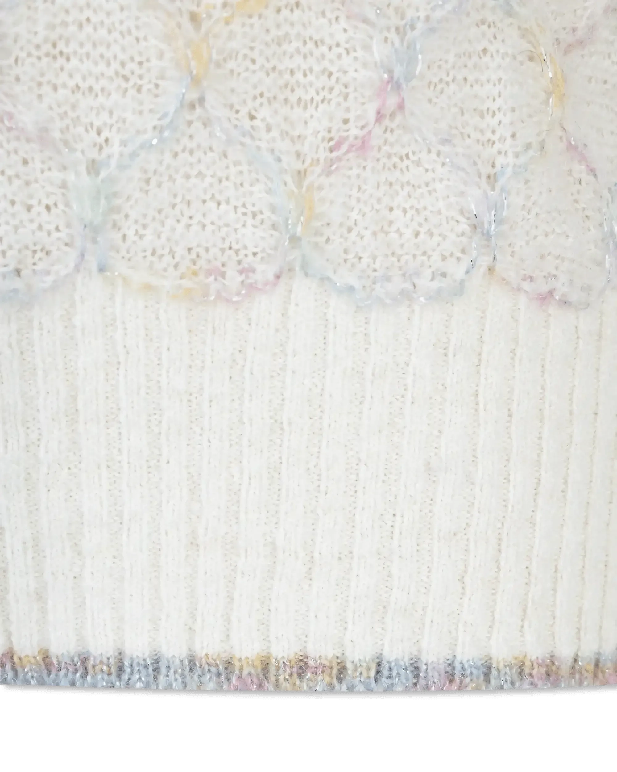 Linen Multicolor Metallic Crewneck Sweater