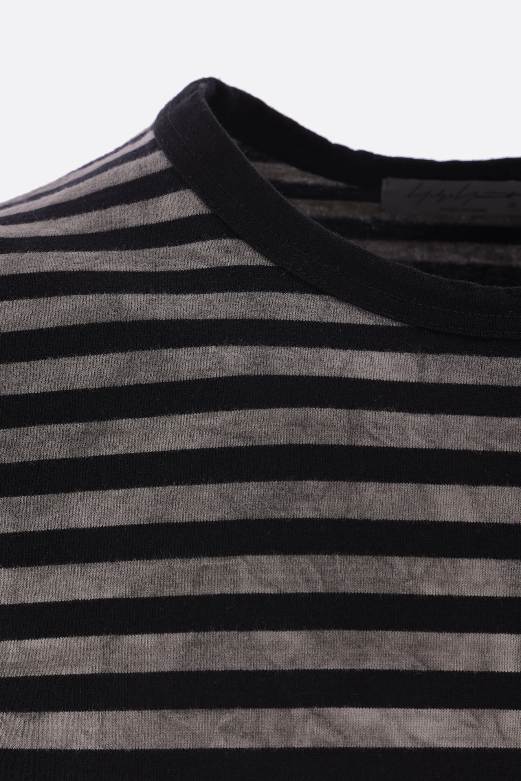long-sleeve t-shirt in striped cotton