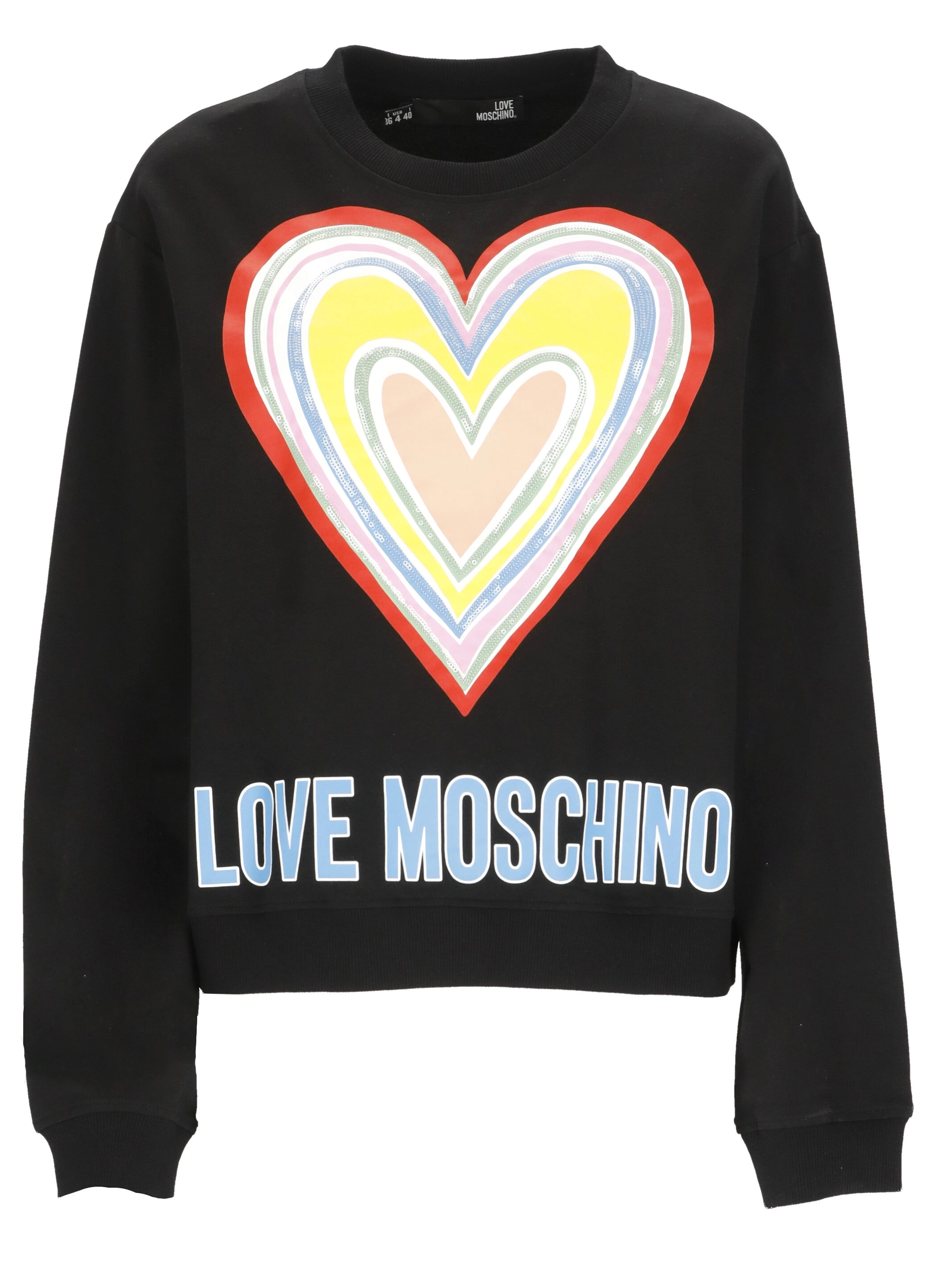 Love Moschino Heart Printed Crewneck Jumper