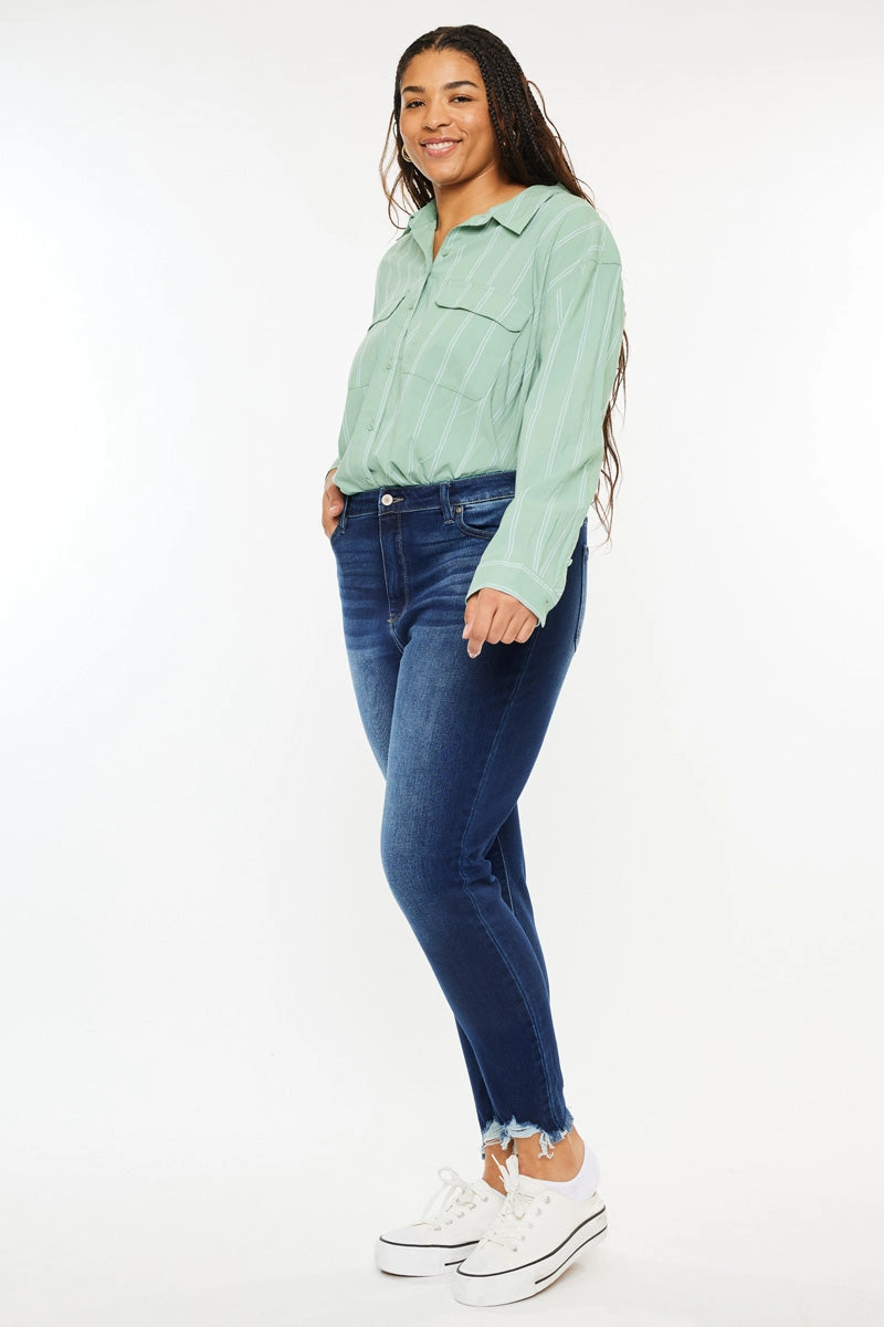 Lucero High Rise Ankle Skinny Jeans (Plus Size)