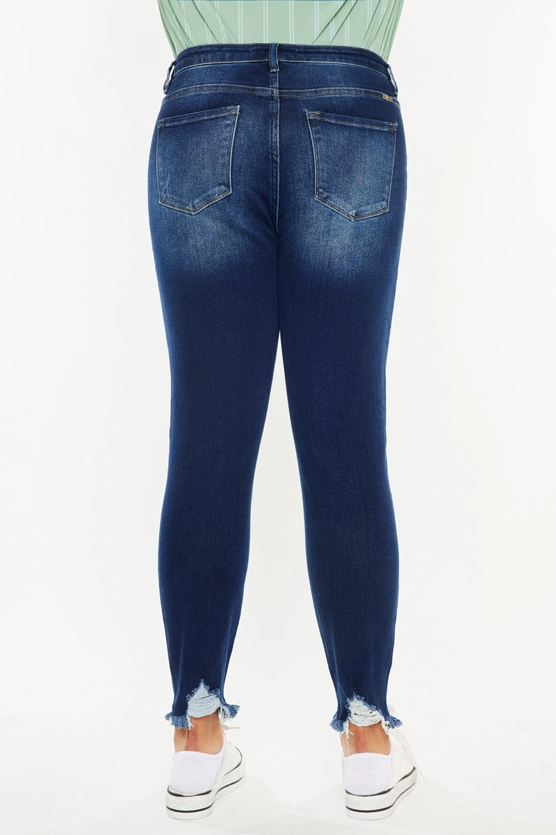 Lucero High Rise Ankle Skinny Jeans (Plus Size)