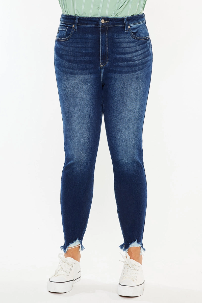 Lucero High Rise Ankle Skinny Jeans (Plus Size)