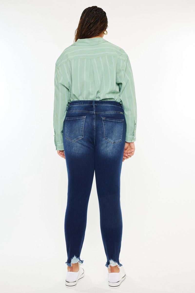 Lucero High Rise Ankle Skinny Jeans (Plus Size)