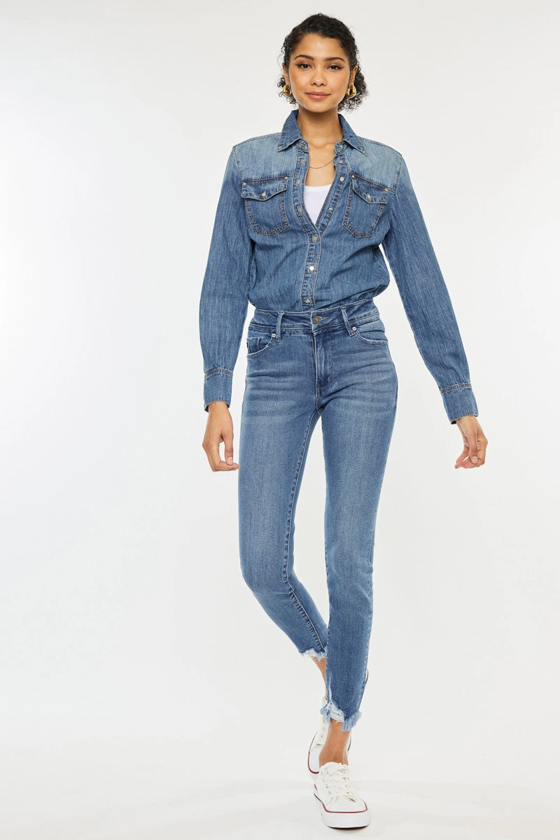 Lucia High Rise Ankle Skinny Jeans