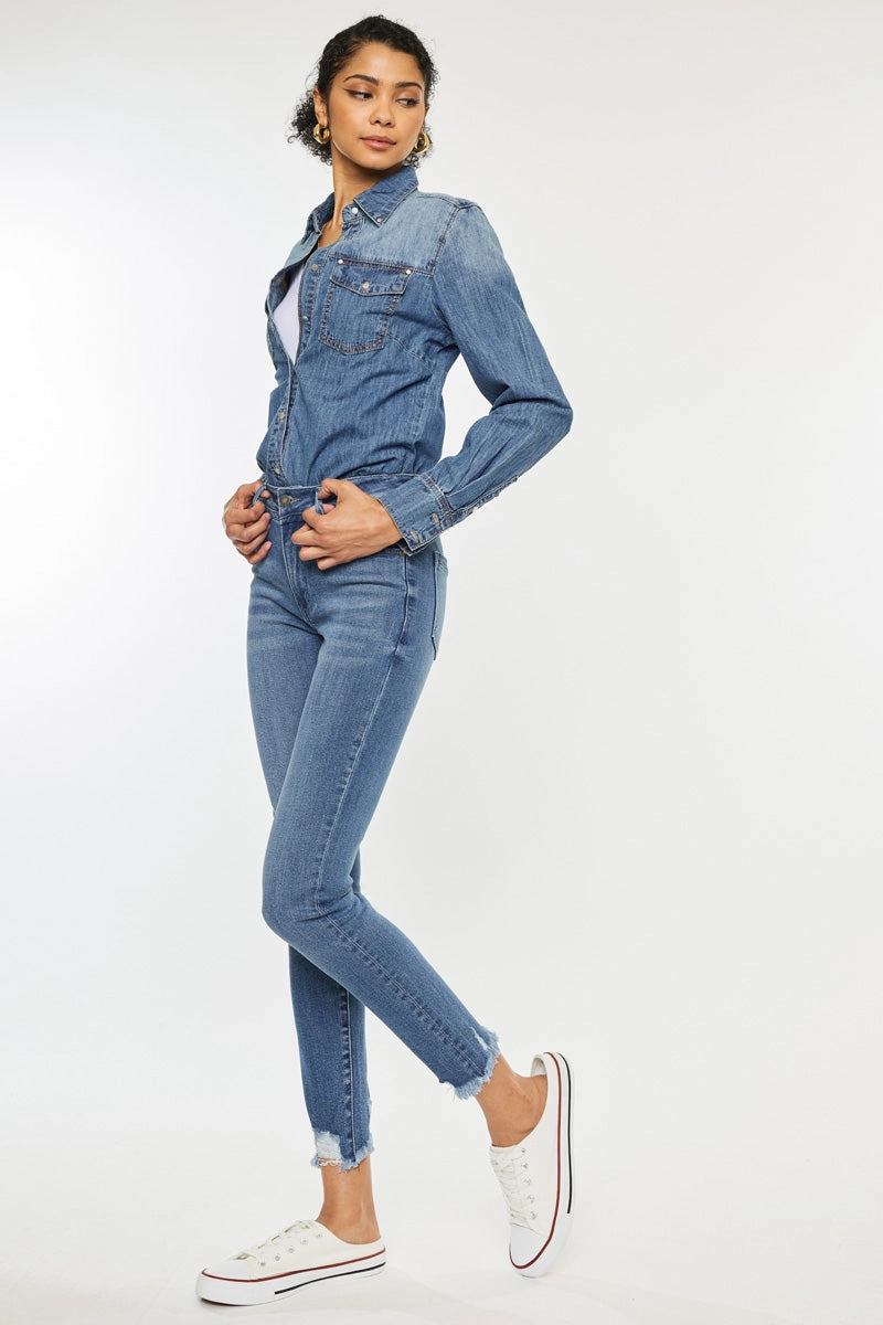 Lucia High Rise Ankle Skinny Jeans
