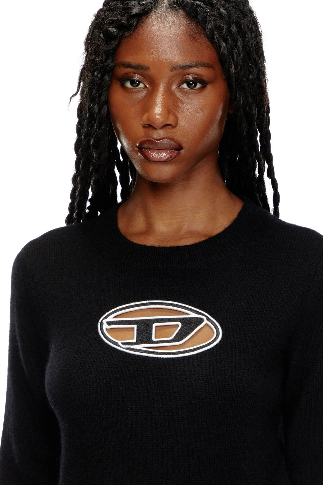 M-Areesa Jumper with embroidered cut-out logo