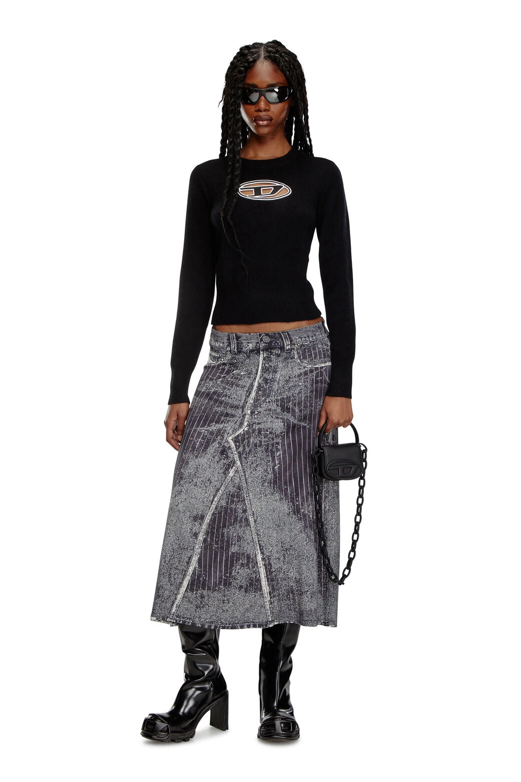 M-Areesa Jumper with embroidered cut-out logo