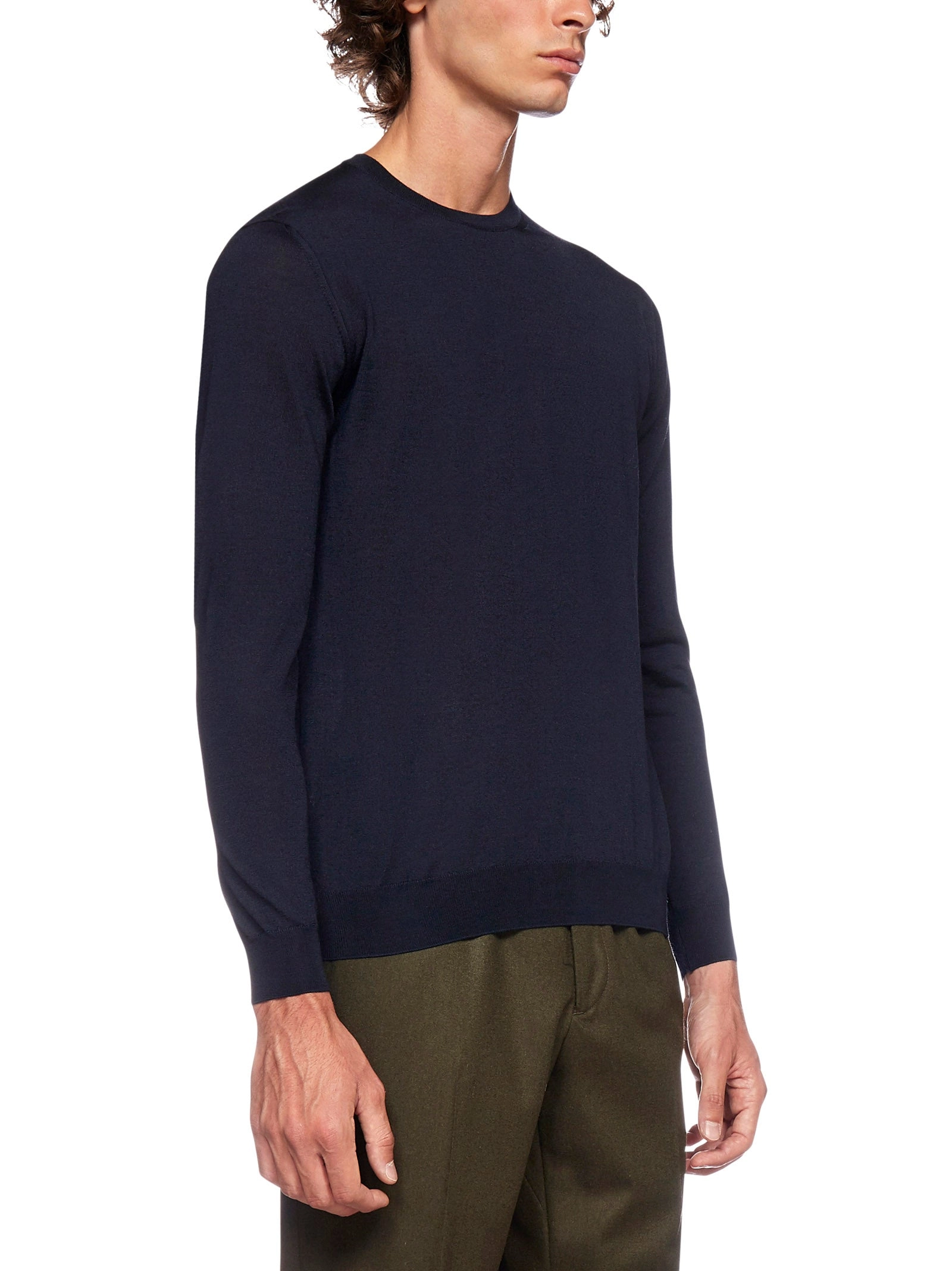 Malo Crewneck Fine Knit Jumper