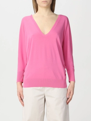 Malo Deep V-Neck Straight Hem Jumper