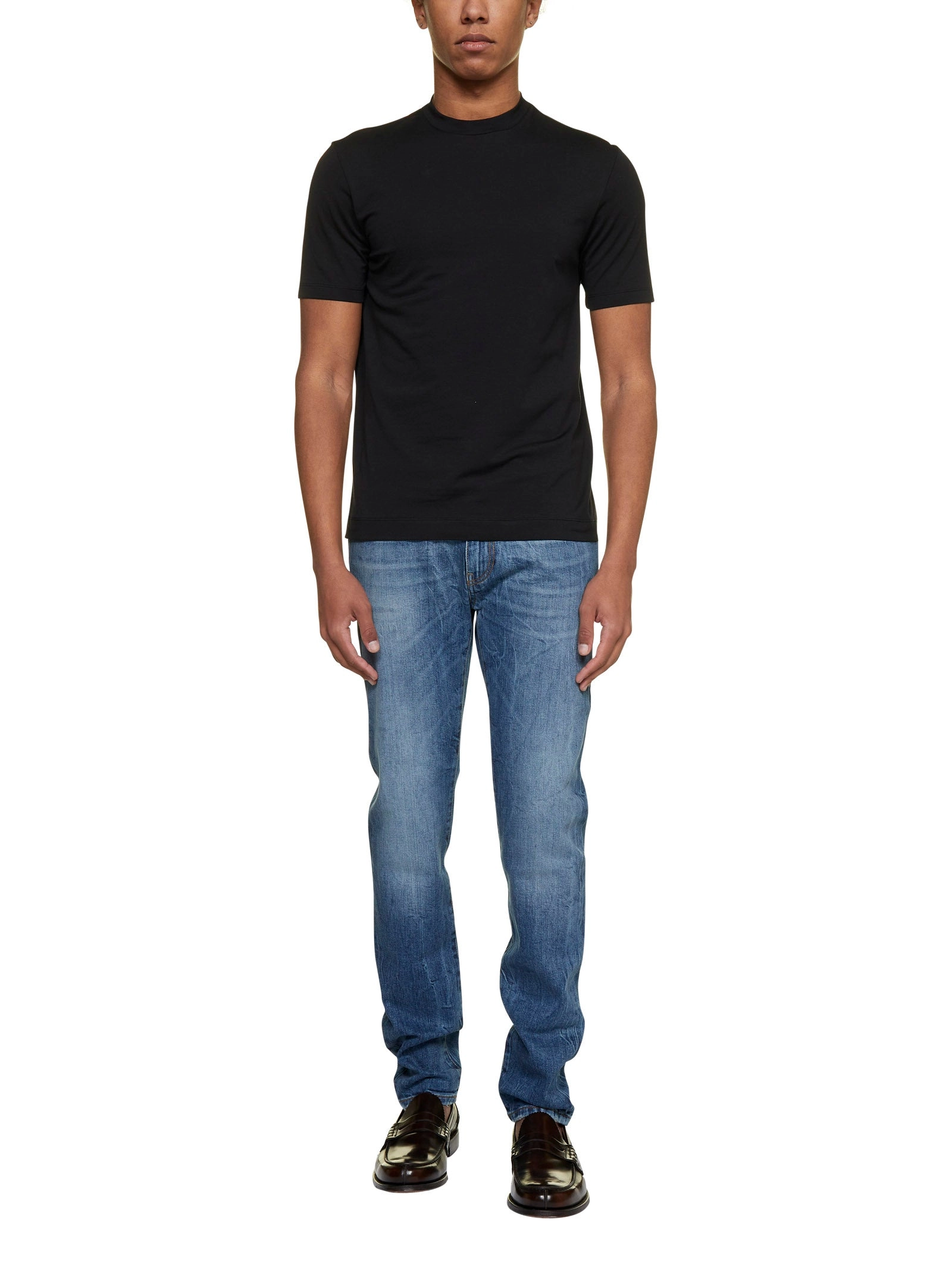 Malo Round Neck Short Sleeved T-Shirt