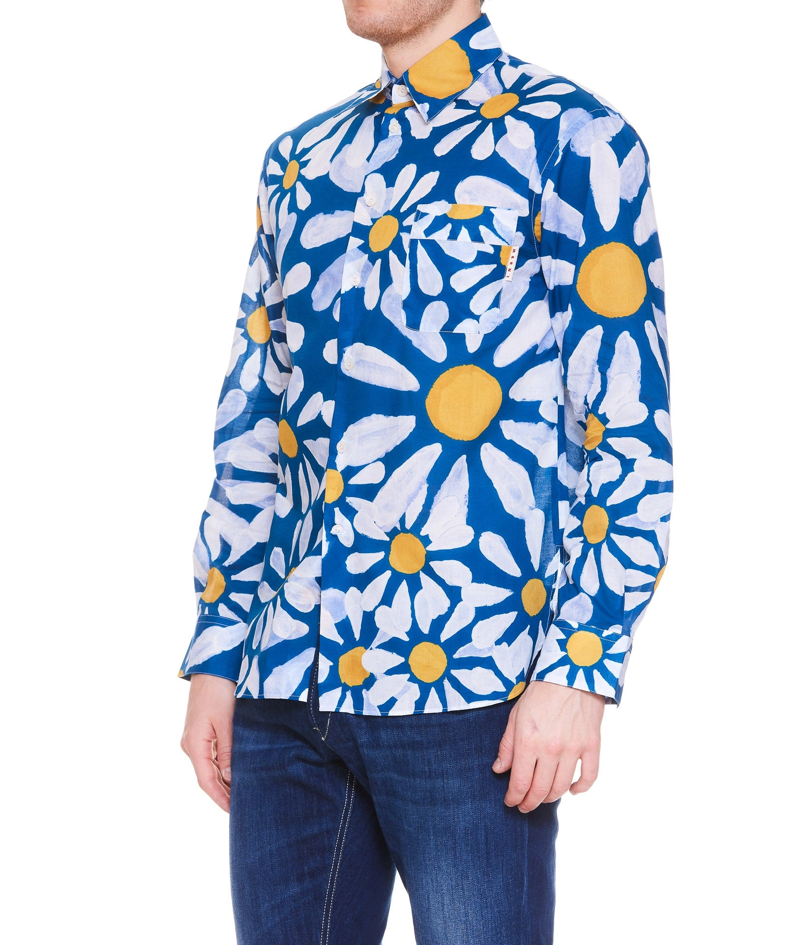 Marni Floral Printed Buttoned Shirt
