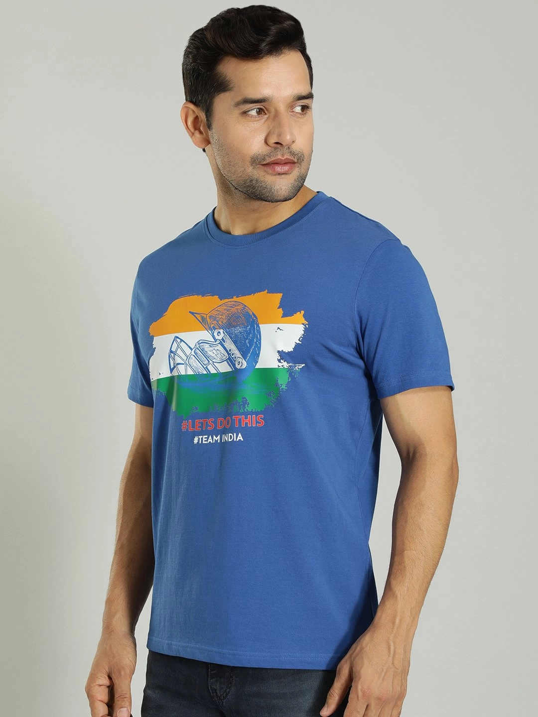 Men Team India Graphic Crew Neck T-Shirt