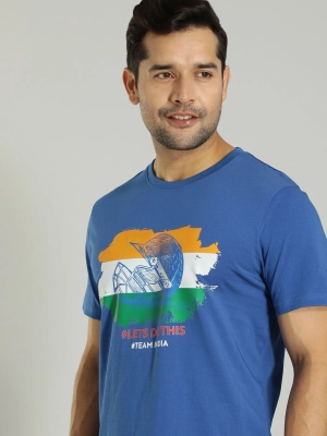 Men Team India Graphic Crew Neck T-Shirt
