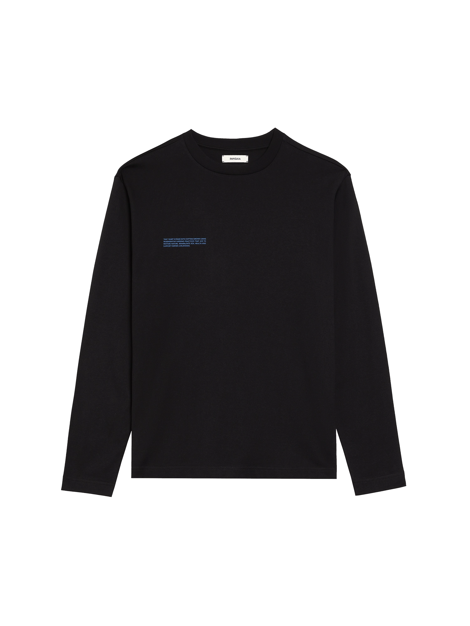 Mens In Conversion Cotton Long Sleeve T-shirt—black
