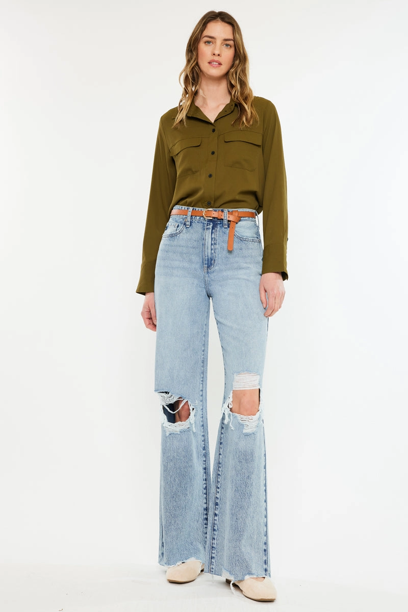 Mercy Ultra High Rise Wide Leg Jeans