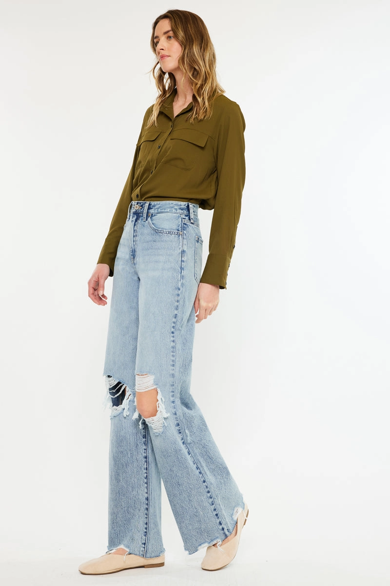 Mercy Ultra High Rise Wide Leg Jeans