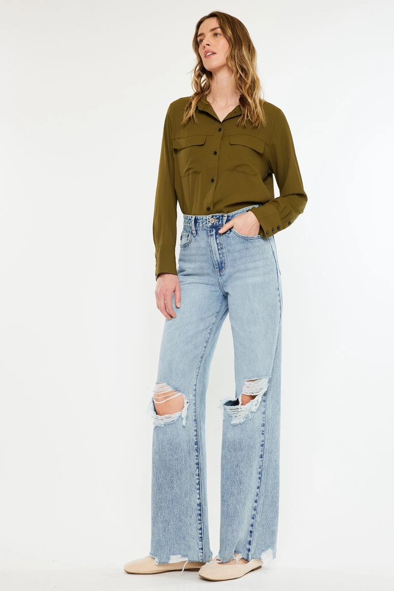 Mercy Ultra High Rise Wide Leg Jeans