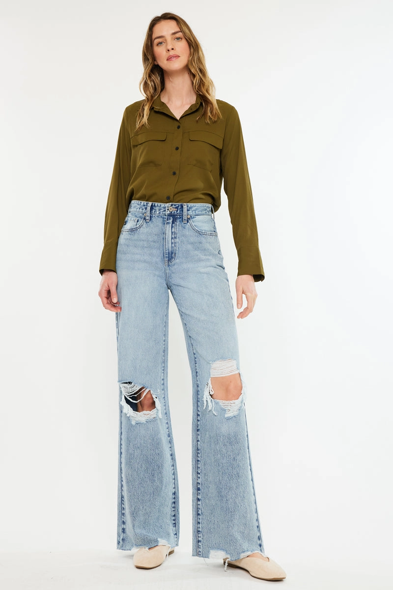 Mercy Ultra High Rise Wide Leg Jeans