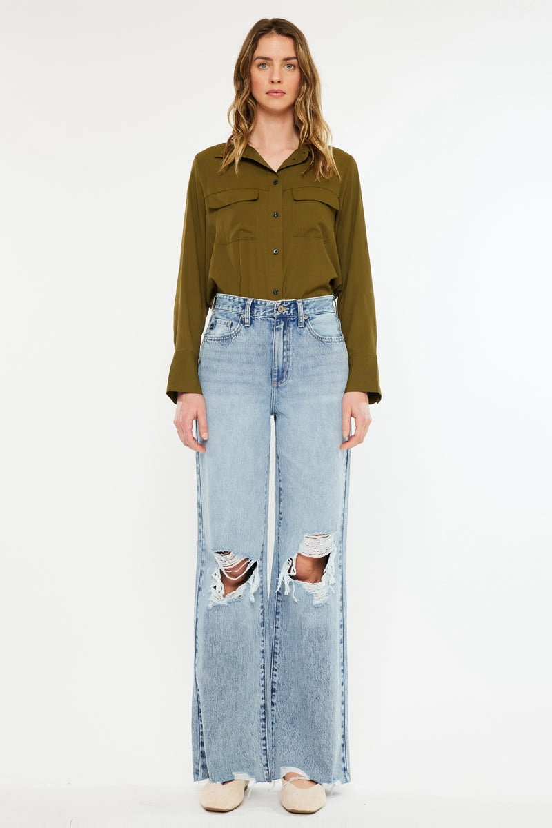 Mercy Ultra High Rise Wide Leg Jeans