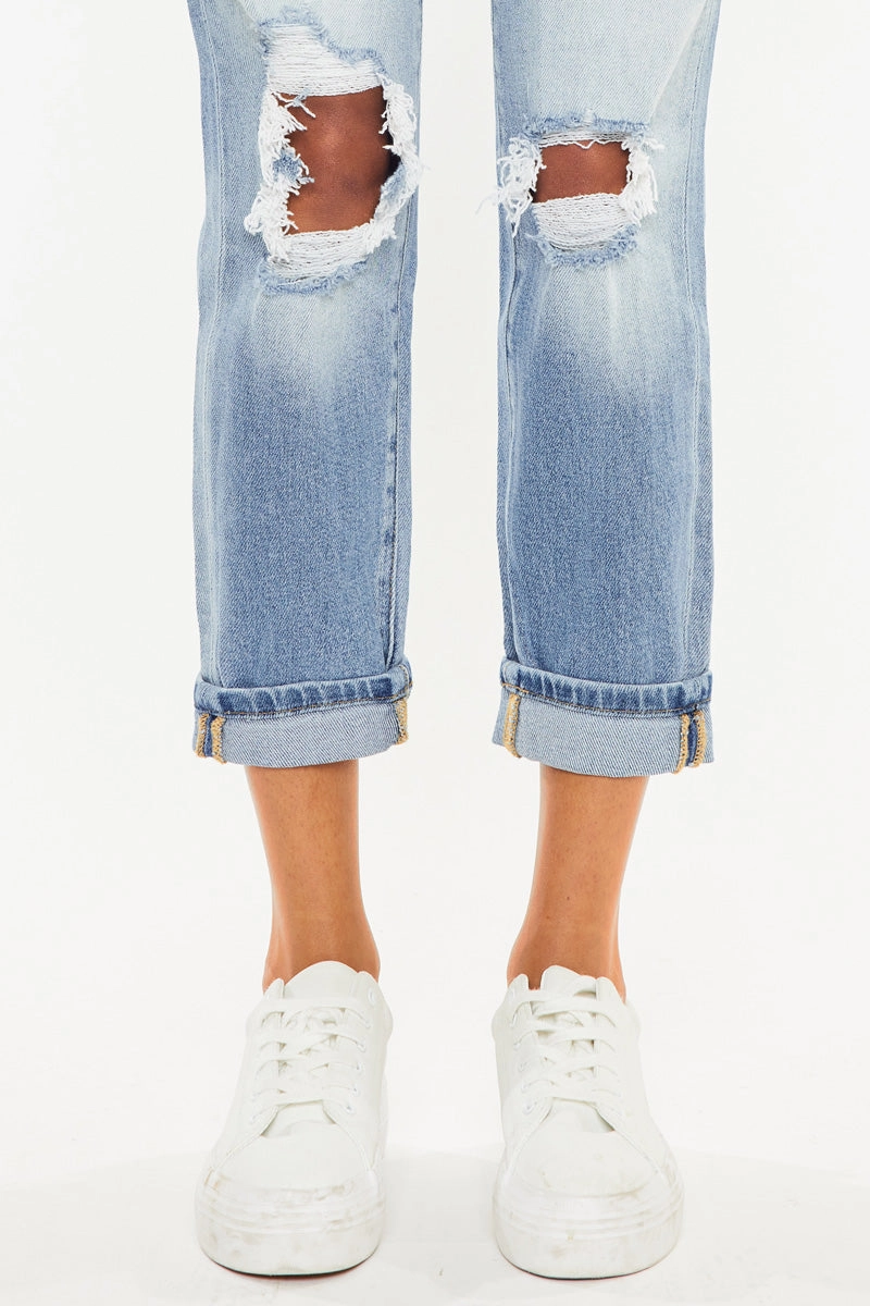 Milan High Rise Mom Jeans
